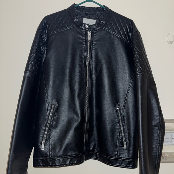Jack and Jones Core Faux Leather Jacket - Picture 1 of 4